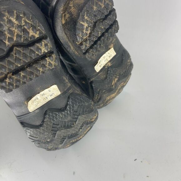 Hunter Women’s Black Gloss Round Toe Adjustable Rain Boots Size 7 - Picture 5 of 6